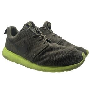 Nike Roshe Run Tarp Green Volt Men’s 11 Mesh Sneakers (Fair/Beaters)
